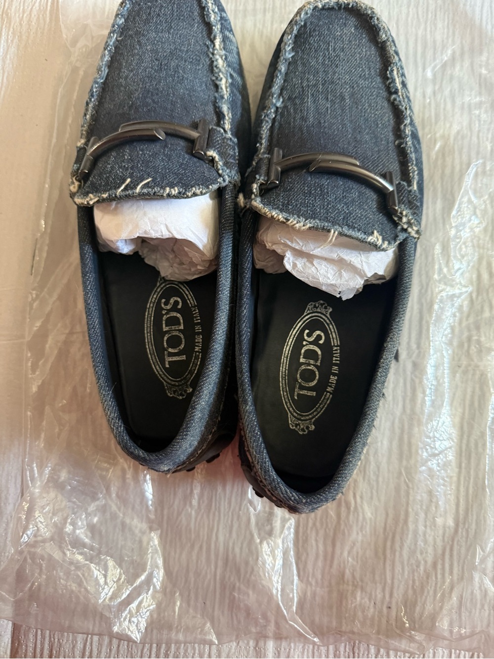 Tod's Denim Driving Loafers - Picture 5 of 6
